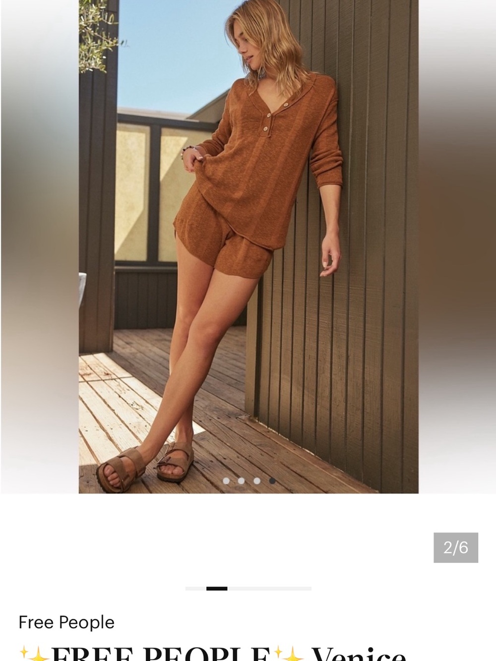 Free People Amber Venice Sweat Set - Picture 2 of 7